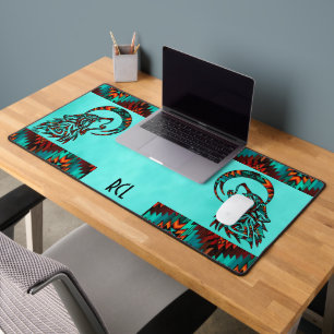 Alfrombrillas De Escritorio Lobo Tribal En La Luna