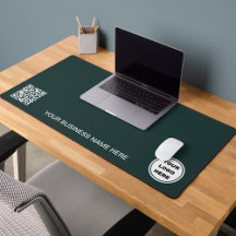 Logotipo de Negocio Verde Oscuro y promoción de có