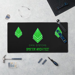 Alfrombrillas De Escritorio Logotipo de Omni Systems Corporativos Retro Cyberp