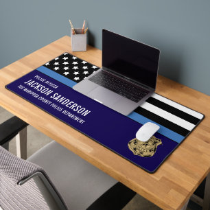 Alfrombrillas De Escritorio Logotipo personalizado del departamento de policía