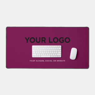 Alfrombrillas De Escritorio Logotipo y texto minimalista personalizado simple