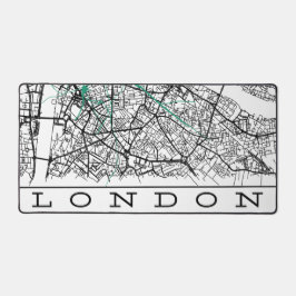 Alfrombrillas De Escritorio London Desk Pad Mapped