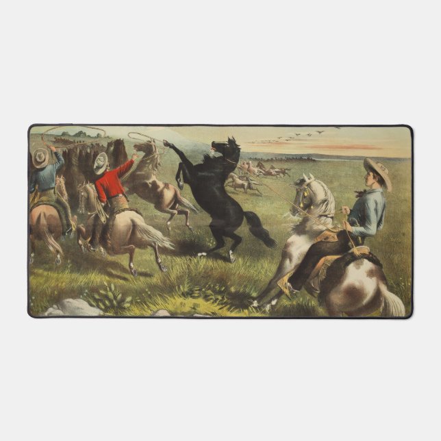 Alfrombrillas De Escritorio Los salvajes caballos occidentales de Buffalo Bill (Anverso)