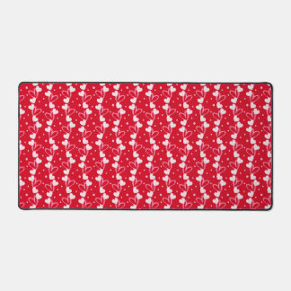 Alfrombrillas De Escritorio Love Hearts Doddles, Red, Desk Mat