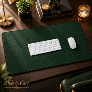 Alfrombrillas De Escritorio Lujo Aspecto de Terciopelo Verde Esmeralda Elegant