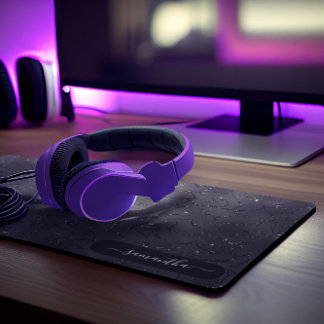 Alfrombrillas De Escritorio Lujo Patrón negro iridiscente brillo blanco