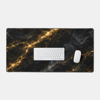 Alfrombrillas De Escritorio Luxury Black and Gold Marble Mouse Pad