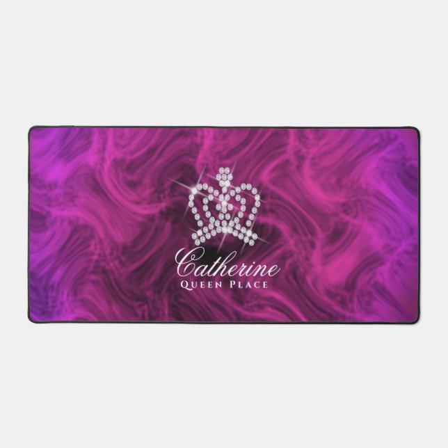 Alfrombrillas De Escritorio Magenta de la corona que ensucia (Anverso)