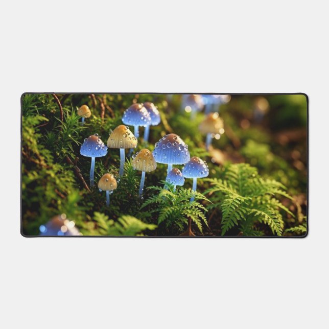 Alfrombrillas De Escritorio Magical Bioluminescent Fungi - Deep Forest (Anverso)