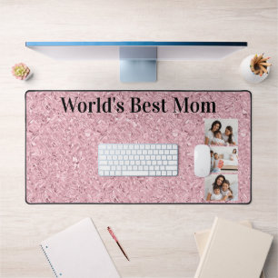 Alfrombrillas De Escritorio Mamá del Mundo Mejor Rubí Rosa 3 Foto