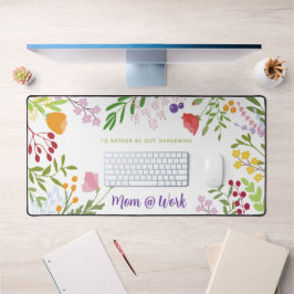 Alfrombrillas De Escritorio Mamá En El Trabajo Moderna Floral Personalizada