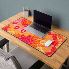 Alfrombrillas De Escritorio Mandalas superpuestos naranja rosa amarillo