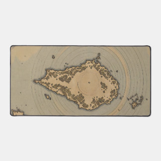 Alfrombrillas De Escritorio Mapa Antiguo de Isla de Cartografía Fantástica Vin