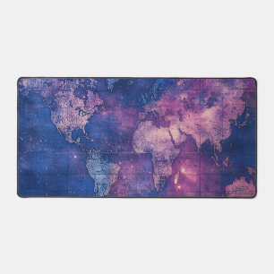 Alfrombrillas De Escritorio Mapa Celestial Vintage Púrpura Real del Mundo
