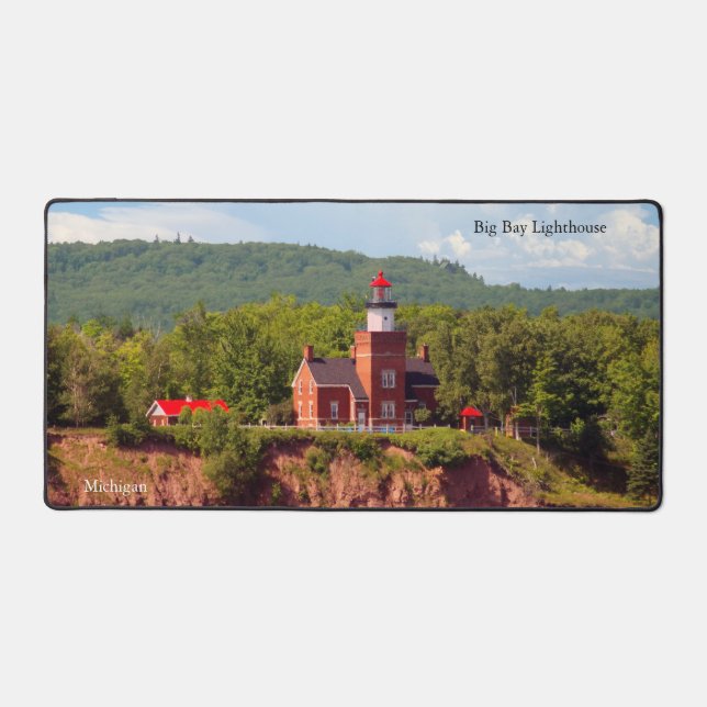 Alfrombrillas De Escritorio Mapa de escritorio del faro de Big Bay (Anverso)
