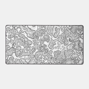 Alfrombrillas De Escritorio mapa topográfico del teclado del escritorio del ra