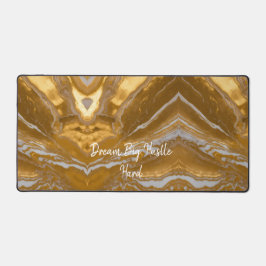 Alfrombrillas De Escritorio Marble de oro de lujo