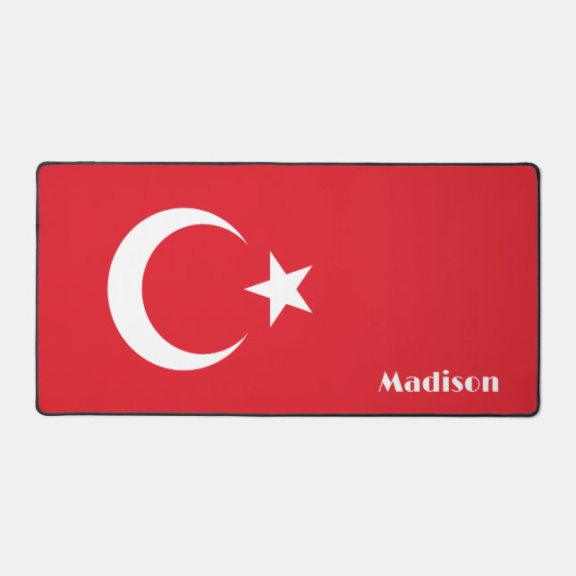 Alfrombrillas De Escritorio Marca de Turquía de nombre personalizado (Anverso)