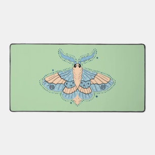 Alfrombrillas De Escritorio Mariposa Celestial Caprichosa — Azul Suave y Meloc
