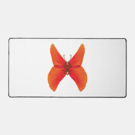 Alfrombrillas De Escritorio Mariposa de amapola roja naranja con su nombre