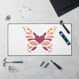 Alfrombrillas De Escritorio Mariposa Pastel Boho Femenina Elegante