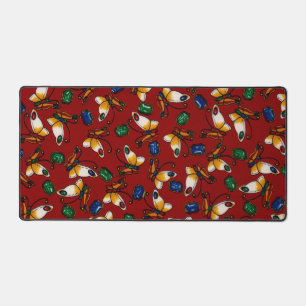 Alfrombrillas De Escritorio Mariposas blancas naranjas, Esmeralda, zafiro en r