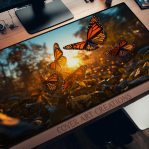 Alfrombrillas De Escritorio Mariposas, Monarcas Al Amanecer Nº 84