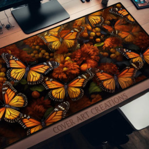 Alfrombrillas De Escritorio Mariposas, Monarcas Y Flores Silvestres