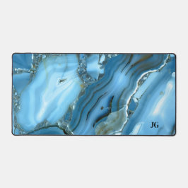 Alfrombrillas De Escritorio Mármol azul profundo