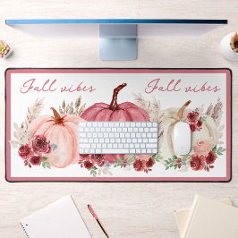 Alfrombrillas De Escritorio Marsala Burgundy Boho Fall Pumpkins Nombre Moda