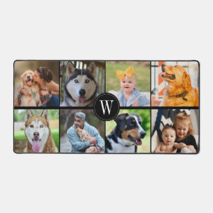 Alfrombrillas De Escritorio Mascotas de familia monograma simple 8 Personaliza