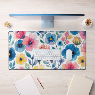 Alfrombrillas De Escritorio Mat acuarela de mesa floral