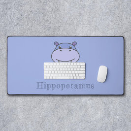 Alfrombrillas De Escritorio Mat Cute Hippo Desk
