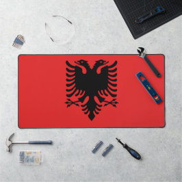 Alfrombrillas De Escritorio Mat de escritorio con bandera de Albania