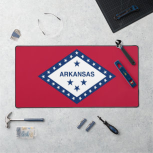 Alfrombrillas De Escritorio Mat de escritorio con bandera de Arkansas, Estados