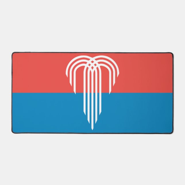 Alfrombrillas De Escritorio Mat de escritorio con bandera de Kansas City, Esta (Anverso)