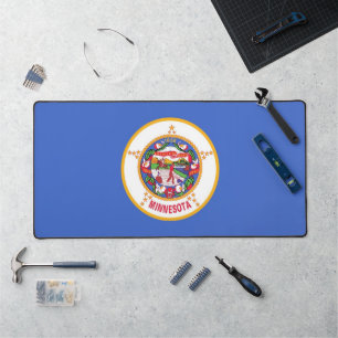 Alfrombrillas De Escritorio Mat de escritorio con bandera de Minnesota, Estado