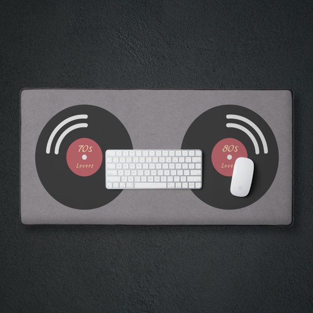 Alfrombrillas De Escritorio Mat de escritorio de registro de vinilo (Vinyl Record Desk Mat)