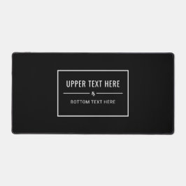 Alfrombrillas De Escritorio Mat de escritorio de texto personalizado agrega es