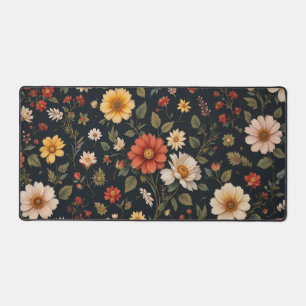 Alfrombrillas De Escritorio Mat de escritorio floral oscuro de Cottagecore E