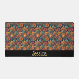 Alfrombrillas De Escritorio Mat de escritorio floral personalizado