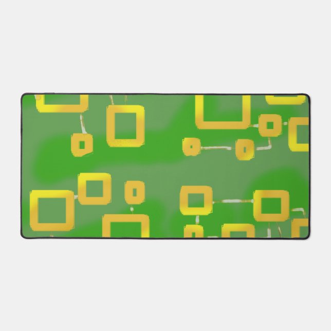 Alfrombrillas De Escritorio Mat de escritorio geométrico verde (Anverso)