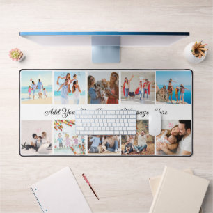 Alfrombrillas De Escritorio Mat de escritorio personalizado de 10 Collages de