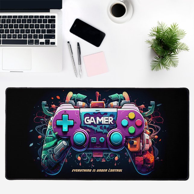 Alfrombrillas De Escritorio Mat de escritorio personalizado de Joystick de jue (Gamer Gaming Joystick Personalized Desk Mat)
