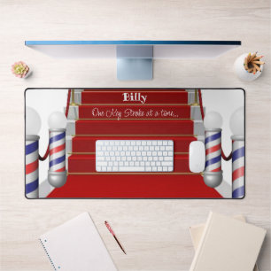 Alfrombrillas De Escritorio Mat de escritorio personalizado para el peluquero