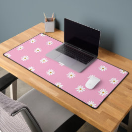 Alfrombrillas De Escritorio Mat de escritorio rosa claro con elegantes flores