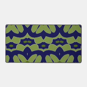 Alfrombrillas De Escritorio Mat de escritorio, un elegante diseño verde y azul