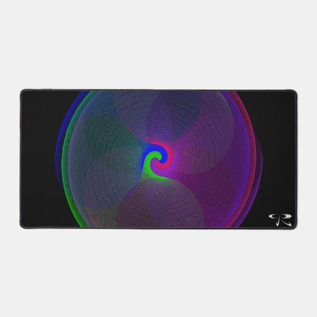 Alfrombrillas De Escritorio Mat de la almohadilla geométrica del ratón del cen (Anverso)