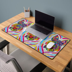Alfrombrillas De Escritorio Mat de la mesa de amor de Schnauzer