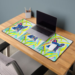 Alfrombrillas De Escritorio Mat de la mesa de amor del Bulldog francés